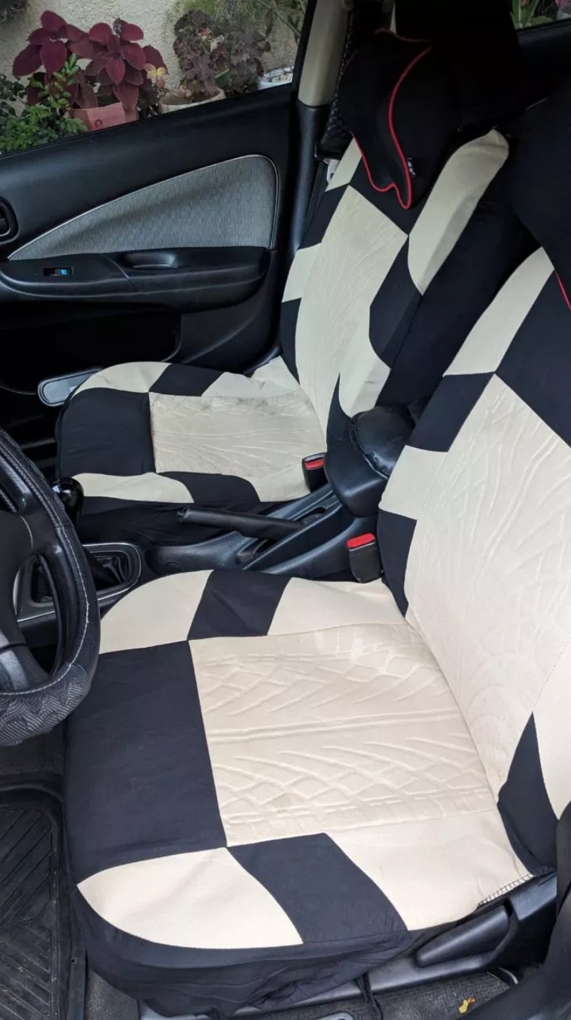 EMBOSSED DESIGN CAR SEAT COVER  9pcs set includes  ✔️5 headrests 30x27cm ✔️2 front seats (single) 118x56cm ✔️1 rear seat backrest cover 135x76cm ✔️1 rear seat cover 135x56cm ✔️1 pack of hooks 📌Fits MOST 5 seater cars.  🛑PLEASE DOUBLE CHECK COMPATIBILITY GUIDE IN THE PICTURES BEFORE BUYING #car #carseat #carseatcover #universal #carseatcoveruniversal #universalcarseatcover #foryou #foryoupage 