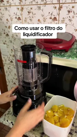 #sucodelaranja #suconoliquidificador vc sabia usar o filtro do liquidificador? #foryou 