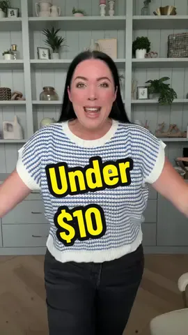 🙌🏼Under $10🙌🏼 Its the perfect summer stripe top! #Summer #fashion #style #knit #knittop #womensclothing #stripetop #foryou #tiktokshop 