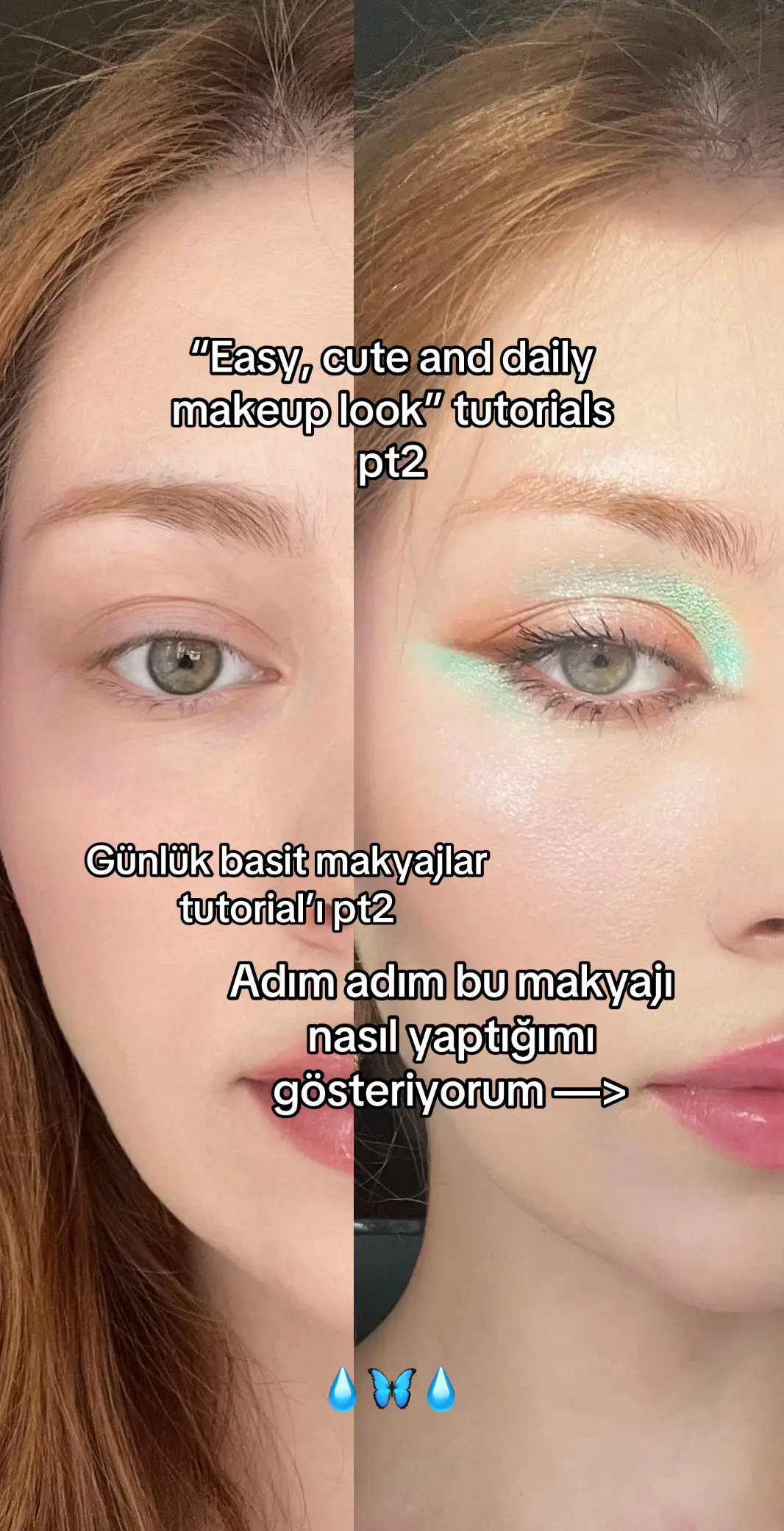 Farla eyeliner çekmesi çok kolay olduğu için bu hem pratik hem de güzel bi günlük makyaj bnecesi efenim  Reklam değildir, kendim aldım  #makeuplook #eyemakeup #makeupinspo #makyaj #glitter #makeuptutorial #foryou #hoodedeyes #makeuphacks #foryoupage #looks #inspo #douyin #tutorial 
