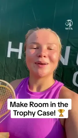 Looks like a celebration spa day is in order for Diana Shnaider, who takes home her third title of the year in Budapest! 🏆💅 #WTA #Tennis #Champion #DianaShnaider 