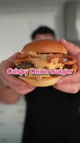 Cheat Meal: Crispy Onion Cheese Burger 🥵