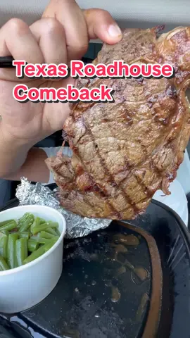 The comeback of Texas Roadhouse #mukbang #foodreview 