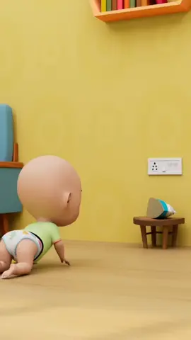 Do not Touch cloth iron #cartoon #pinkootv #animation #tiktokcartoon #kids 