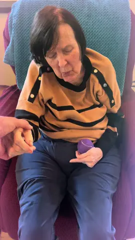 This client who is in a wheelchair was able to sit up on her own in a recliner. We have been working with her for six months. Although it may not seem like much, it is for her - her self confidence, interaction with life and happiness factor will go up. It all starts with love! #senior #exercise #geriactrics 