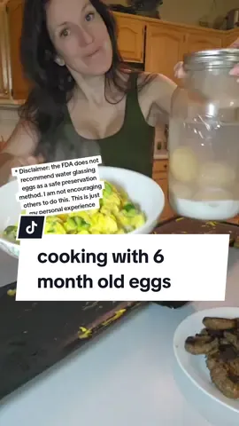 cooking with water glassed eggs. water glassing is an older preservatives method for farm fresh eggs. this method is not recommended by the fda. #homesteading #eggs #urbanhomesteading 