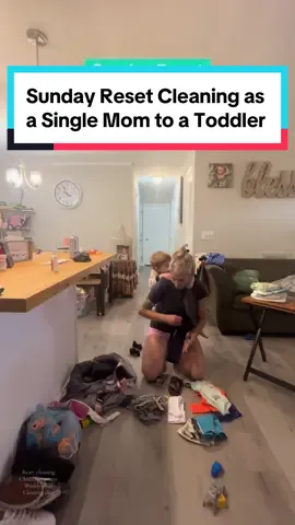 Sunday Reset cleaning to start the week off on a good foot. At least thats what im telling myself is the reason I used my only day off 🥺 lol #sundayreset #reset #resetroutine #weeklyreset #cleaningvideo #MomsofTikTok #momlife #singlemom #momcreator #momcontent #Vlog #toddlersoftiktok #momsover30  Reset cleaning Cleaning routine Weekly reset Cleaning vlog
