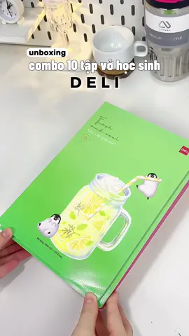 10 tập vở học sinh #vo #unboxing #fyp #xh #deli 