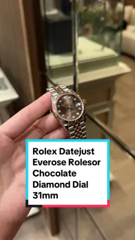 Cận cảnh vẻ đẹp của siêu phẩm Rolex Datejust Everose Rolesor Chocolate Diamond Dial #rolex #cuongluxury #rolex31mm #datejust #thainguyencuongluxury 
