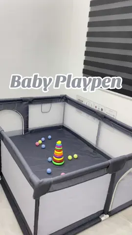 Playpen is a must have!🤍 #fyp #foryou #fyppppppppppppppppppppppp #babiesoftiktok #MomsofTikTok #playpen #playfence #babyplaypen #nivicobebe #nivicoplaypen 