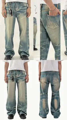 H1 baggy  Cream blue  Celana Jeans #celana #celanajeans #celanapanjang #xybca 