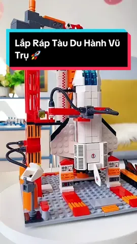 Bộ lắp ráp tàu du hành vũ trụ, chỉ từ 39k cho bộ hơn 100 chi tiết lắp ráp 🚀 #dochoi #dochoichobe #xuhuong #viral #dochoilaprap 