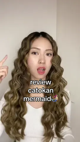 Trying nvmee cancer! bagus banget jdi wavy mermaid🧜🏻‍♀️ #catokanviral #nvmeeku #instantWAVE #catokanmermaid #hair #tutorial 