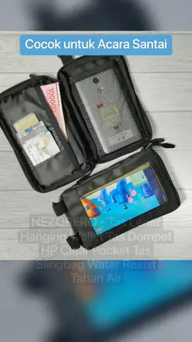 NEZORERO - Tas Leher Hanging Wallet Tas Dompet HP Clear Pocket Tas Slingbag Water Resist Tahan Air Tas IKILO di bawah Rp56.400 Cepat - Berakhir besok! #tas #tasleher #tashandphone #tasslimbag #waterresistent #sunda #bismillahfyp 