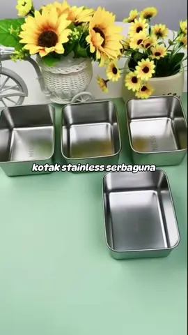 ini dia kotak stainless yang harus kamu punya. bisa masuk kulkas atau oven. bahan aman dan bisa dipakai berkali kali #kotakstainles #foodstorage #vacuumfoodstorage 