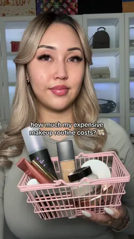 My makeup routine using my most expensive products 💸 #fyp #foryou #MakeupRoutine  