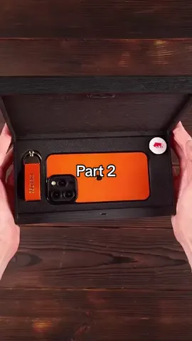 Part 2. Handcrafted leather case and strap for iPhone and Apple Watch. #giftidea #giftbox 