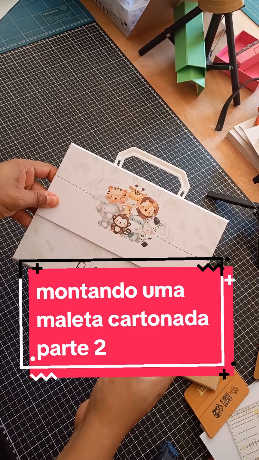 montando uma maleta Cartonada  parte 2 #cartonagempersonalizada #cartonagempassoapasso #cartonagem 