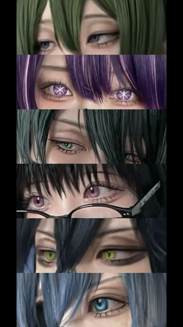 全員わかる人いるかな!? マスクしてコスプレしてるので目元メイクで表現頑張っています!!#cosplay 