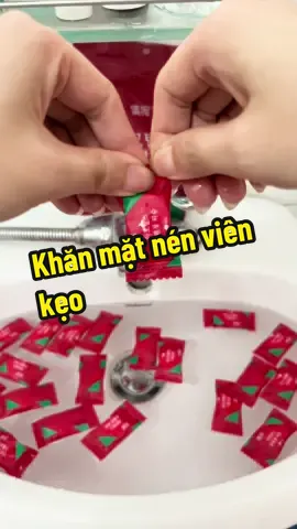 Khăn mặt khô dạng nén hình viên kẹo dùng 1 lần tiện lợi khi đi chơi du lịch #trending #xuhuong #giadunghhb #viral #khanmatkho #khanmatviennen #khanmatnenhinhvienkeo #vienkhannendulich 
