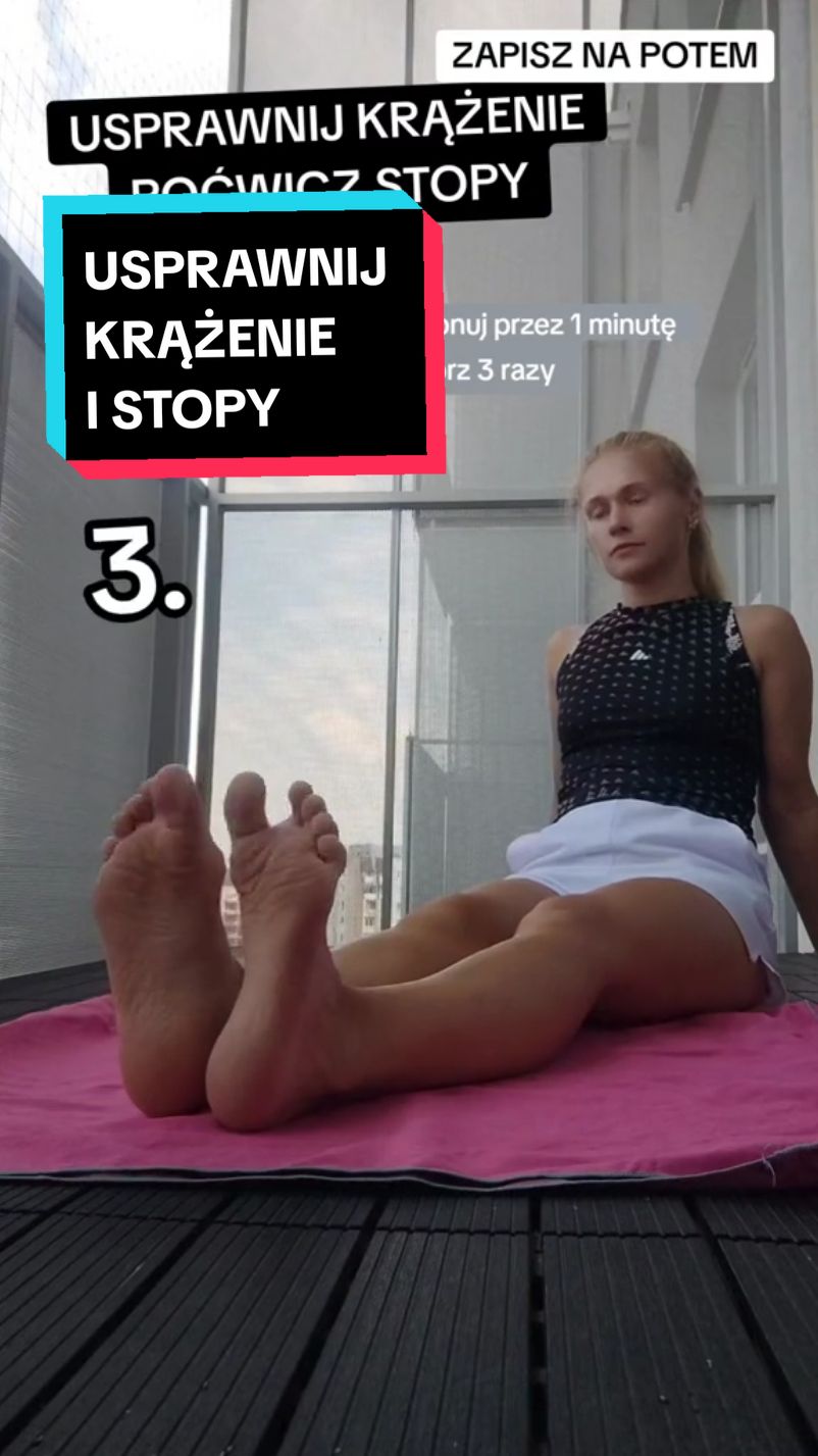 Usprawnij krążenie i poćwicz stopy 💪 Te ćwiczenia pomogą ci również w przypadku obrzęków oraz żylaków. Ps. Żadna internetowa porada nigdy nie zastąpi ci wizyty u specjalisty. #stopy #krazenie #serce #obrzeki #ostroga #ostrogapietowa #bolpiety #pieta #haluksy #haluks #halux #koslawosc #szpotawosc #bolstopy #bolstop #plaskostopie #bolkregoslupa #zdrowykregoslup #kregoslup #fizjoterapia #rehabilitacja #Fitness #aerobic #zdrowie #cwiczenia #autoterapia #dc 