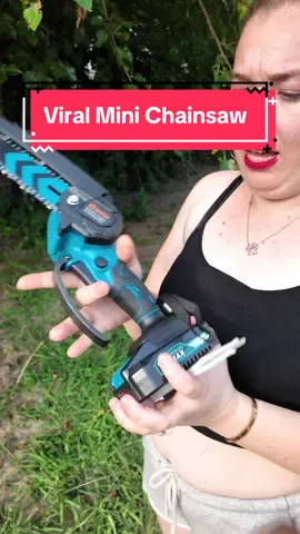 Tiktok Shop Must Have!! #blackfridaymusthave #tiktokshopfind #bestdeals #minichainsaw #chainsaw #cuttingbranches #wallscc