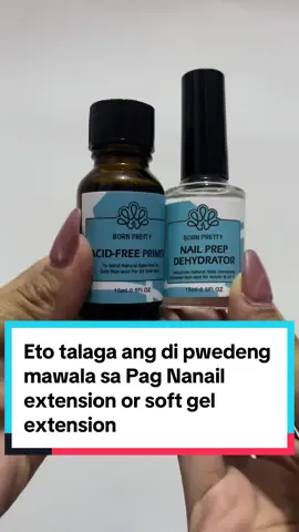 Eto tlaga need bago maglagay ng kng ano ano sa pag nanail extension. Must Have! #bornpretty #bornprettyprimer #bornprettydehydrator 