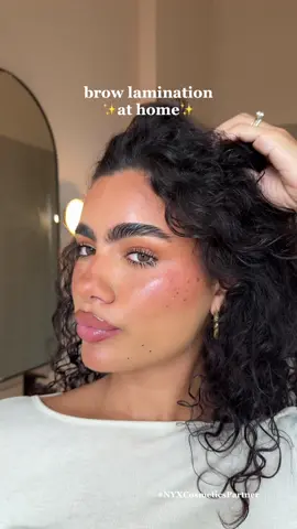 whoever said brow lami was out must be suffering from eyebrow blindness @nyxcosmetics #nyxcosmeticspartner using micro brow pencil in shade black and brow glue clear!