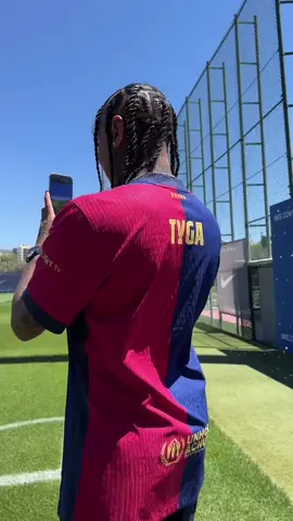 Thank you for your visit, @tyga 🎤 #fcbarcelona #barçaontiktok #barcelona #tyga #deportesentiktok #tiktokfootballacademy