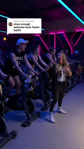 Replying to @karly It’s me, hi! (Not Taylor Swift) #spinstudio #spinstudioowner #fitnessinstructor #spininstructor #spinclass #swiftiesaturday @NYX 
