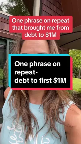 I said thai over and over while manifesting financial freedom