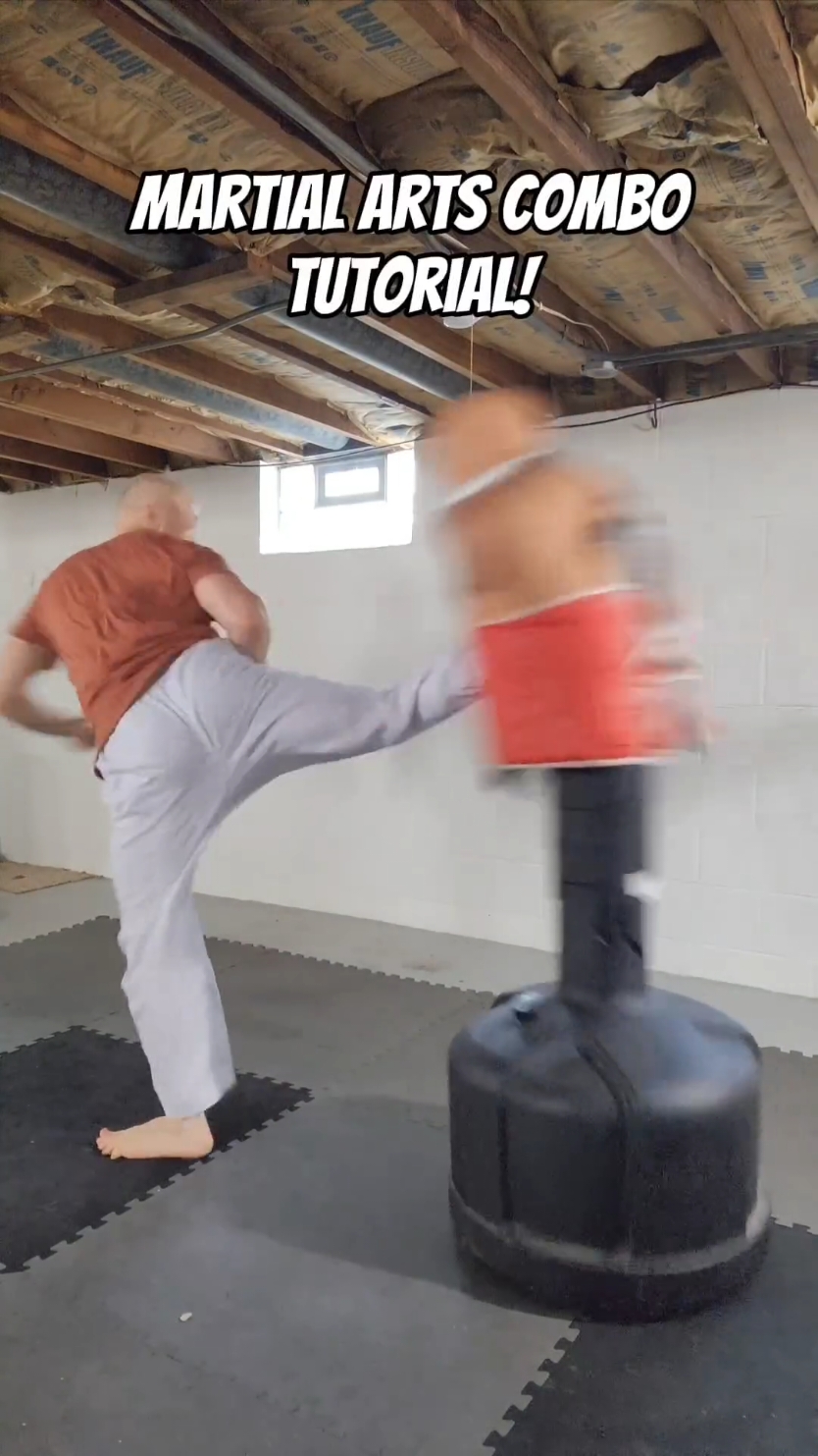 Martial Arts Combo Tutorial!  . #taekwondo #karate #Sanda #muaythai #kickboxing #mma #martialarts #trending #viral #fyp #foryou 