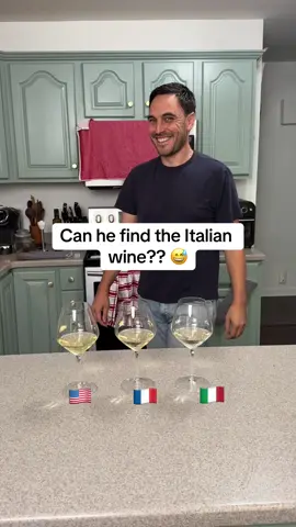 Can he find the Italian wine?? 🤣