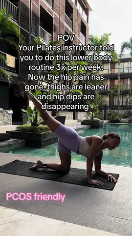 Do this workout & thank me later #pilates #workout #pcosweightloss 
