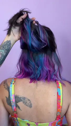 💙💜🩷 #haircolor #fypシ #viral #haircut #foryou 