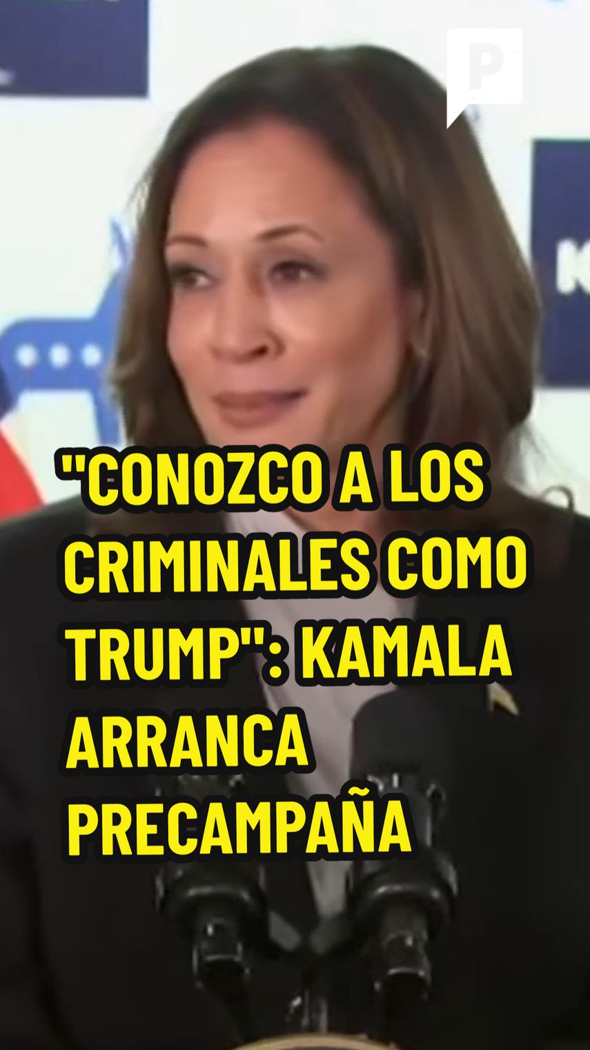 “Conozco a los criminales como Trump”: Kamala Harris arranca precampaña a la presidencia de EUA  La vicepresidenta de Estados Unidos arrancó su primer acto de precampaña, luego de que Joe Biden se bajó de la contienda electoral por la presidencia, en su primer discurso como precandidata, señaló que desde que estaba en el Senado y luego como Fiscal General, se ha enfrentado a todo tipo de criminales, a los “depredadores que abusaban de mujeres, defraudadores que estafaban consumidores, tramposos que rompían las reglas, conozco al tipo de Donald Trump”.   #kamalaharris #kamala #elecciones #electionsusa #unitedstates #euaelections #politicomx 