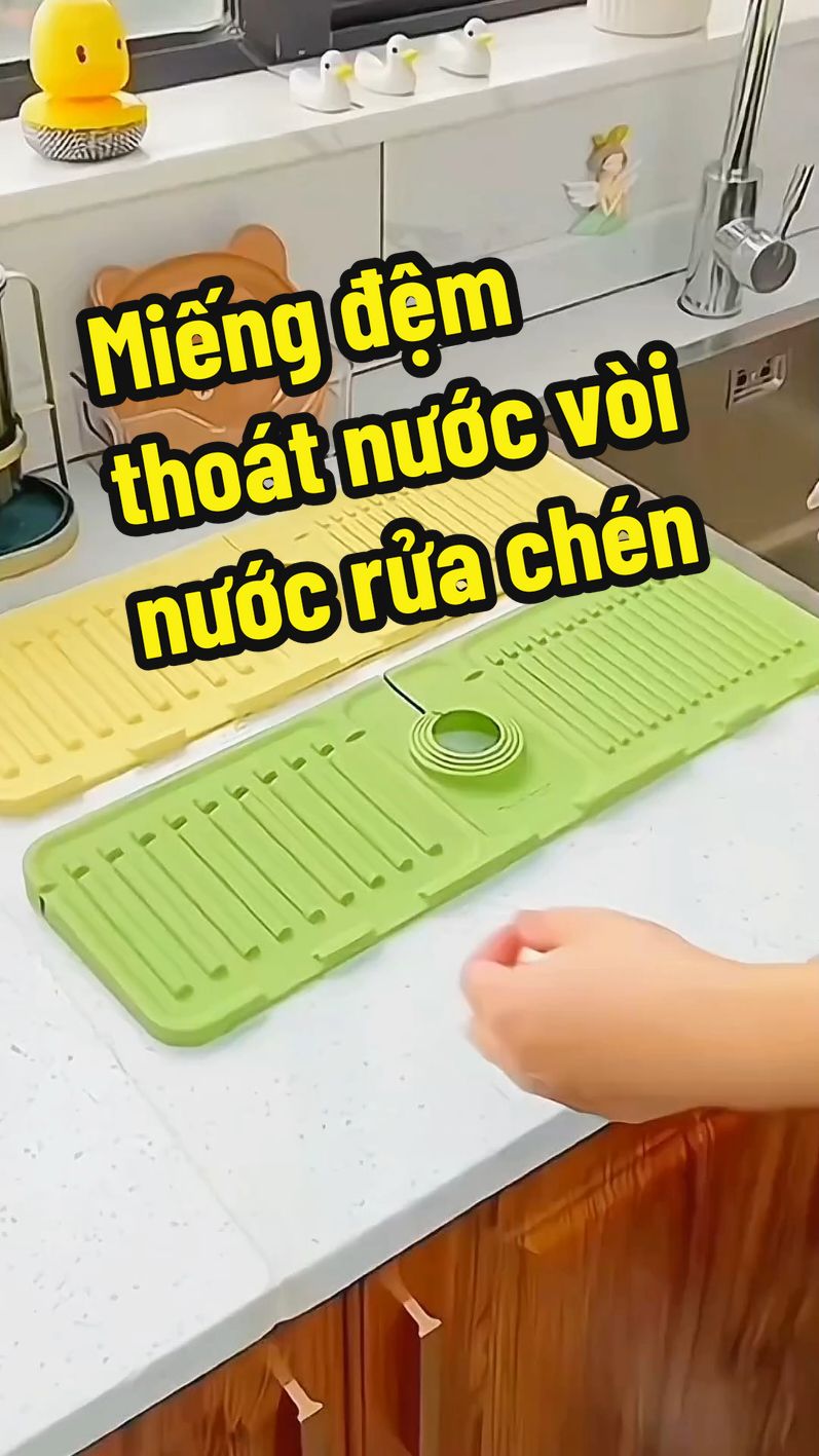 Miếng đệm thoát nước bồn rửa bát, thoát nước nhanh,khô ráo  #miengdembonrua #miengdembonruachen #miengdemvoibonrua #miengdemsiliconbonrua #trend #thinhhanh #thietthuc #tienich #giadung #giadungtienich 