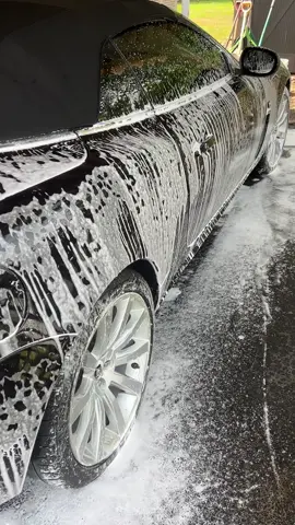 Basic Exterior Detail On this Jaguar XK 🐆 , Clay Bar Treatment Added On, 6 Month Ceramic Spray as well!  Check Out My Socials For More!  #detailing #detailersoftiktok #detailer #satisfying #Summer #detailingcars #fy 