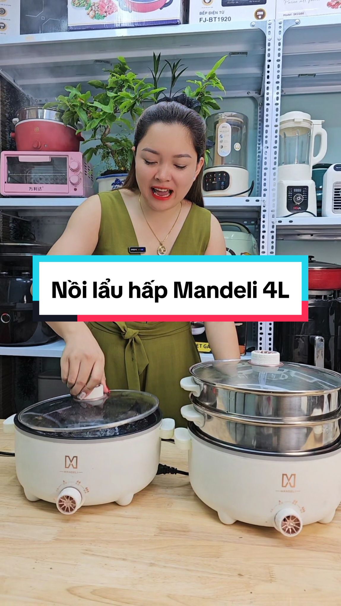 Sale nồi hấp Mandeli 28cm dung tích 4L giá rẻ lại được áp mã miễn ship quá xứng đáng để săn sale luôn các chị ơi #khosihunghue #sale #noilaudien #noilaudanang #noilaumandeli 