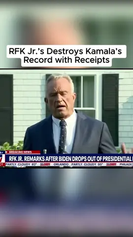 RFK Jr.’s Destroys Kamala’s Record with Receipts #tiktok#fyp#foryou#viral#treanding#usa#new