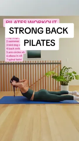 10 min Pilates for a strong and flexible back. #pilates #pilatesinstructor 