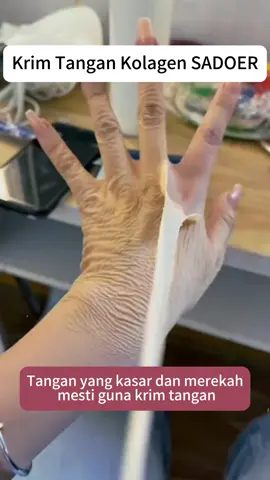 Collagen hand cream and refreshing moisturizing 🥰👍#hydrating #moisturizing #soothing #whitening #tiktokletmebuyit #tiktokshop 