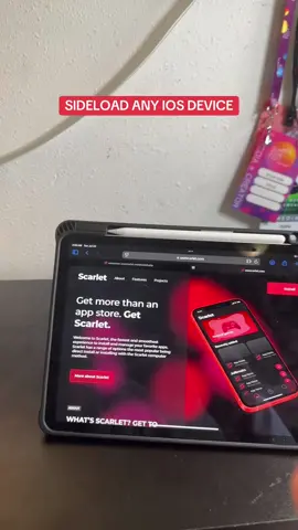 Sideload on ANY #ios device. #scarletios #pc #Tech #Techtok #fyp #dyllie #gaming #sideloading 