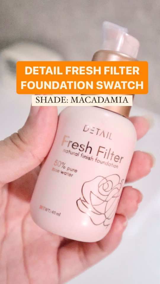 Obsessed with my new Detail Cosmetics Fresh Filter Foundation in Macadamia!  This shade is ALWAYS out of stock - snagged it after months of hunting online & in stores! So excited to try a foundation that claims a flawless, skin-like finish! @Detail Cosmetics  #beautyph #fyp #beauty #ugc #foryou