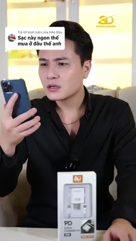 Trả lời @Hảo Bầu bộ sạc chính hãng SD DESIGN cho ip. Sạc từ 0-50% mất 35p. Bảo hành 1 năm đổi mới. #bosacnhanh #ngocbao #capsaciphone #sacdienthoai #saciphone20w 