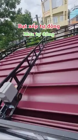 Bạt xếp tự động điều khiển đóng mở bằng remote, mưa tự đóng. #batxeptudong #motorkeobatxep #motorgiengtroi #xuhuongtiktok 