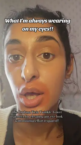 I always get asked what I have on my eyes, and it's always the @Jordana Ticia Cosmetics twinkle tower!!!  #jordanaticia  #jordanaticiacosmetics #tiktokmademebuyit #bushrathebaddie 