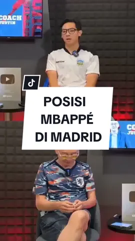 Menurut kalian posisi yang pas buat Mbappe di Madrid apa ? #coachjustin #realmadrid #mbappe 