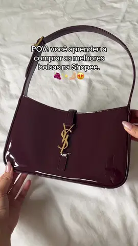 Apaixonada 😍😍😍✨ #bolsabaguete #bolsadeombro #bolsayvessaintlaurent 