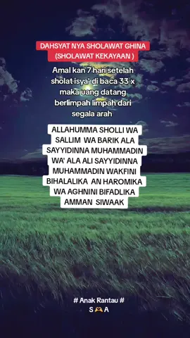DAHSYAD NYA SHOLAWAT GHINA  ( SHOLAWAT KEKAYAAN )